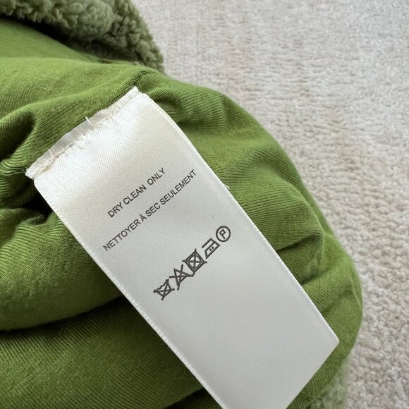 Free People Joplin Cozy Green Faux Fur Teddy Jacket S - Picture 9 of 9